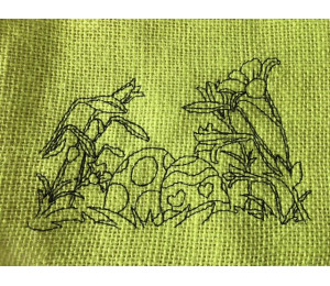 Stickdatei - Ostermorgen 3 Doodle